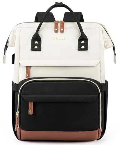 LOVEVOOK Rucksack Damen Laptop Rucksäcke mit Laptopfach 18 Zoll Schulrucksack Mädchen Teenager Schultasche Backpack Tagesrucksack Wasserdicht für Schule Reise Uni Business