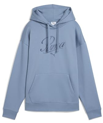 PUMA Felpa Unisex Ess Script Comfort con Cappuccio (Confezione da 1)