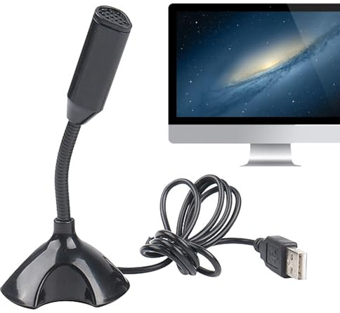 USB-mikrofon för dator - brusreducerande kondensatormikrofon för PC