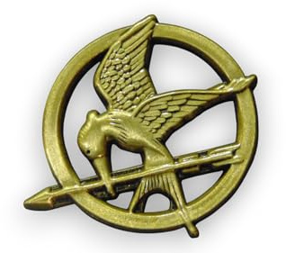 The Hunger Games, Mockingjay Pin Badge 33mm x 38mm, 2mm thick. Perfect for Backpacks, Jackets, and Hats, Iconic Movie Merchandise - A Symbol of Rebellion and Hope