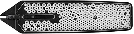 VGEBY Protector de Cuerdas Cruzadas de Tenis, Cerraduras de Cuerdas de Plástico Duradero para Raqueta de Tenis, Bádminton y Squash, con Herramienta Aplicadora para Reducir el (White)
