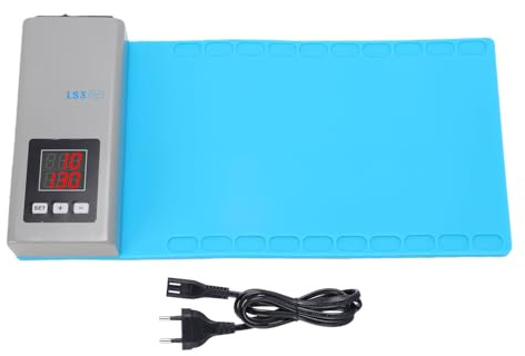 SEAFRONT LCD-skärmseparator Värmedyna Värmematta Borttagningsdyna för Skärm Justerbar Temperatur 10-120 ℃ för Reparation Av Telefonplatta (EUPlug)