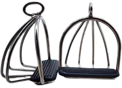 Lätta stigbyglar för hästar - slitstark halkfri design för bekvämt fotstöd, perfekt för entusiaster och proffs, 1 par