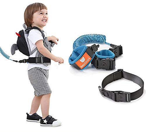 Gürtel und Armband 2 in 1 Kombi-Set, Sicherheitsgeschirr für Kinder, Baby-Geschirr zum Laufen, Kleinkind-Geschirr Sicherheitsleine, Anti-Verlust-Handgelenk-Griff für Kleinkinder