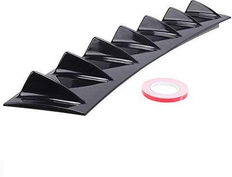 Trintion Bumper Diffuser Spoiler 85cm Universal Lower Rear Body Spoiler for Shark Fin 7 Wing Car Mods