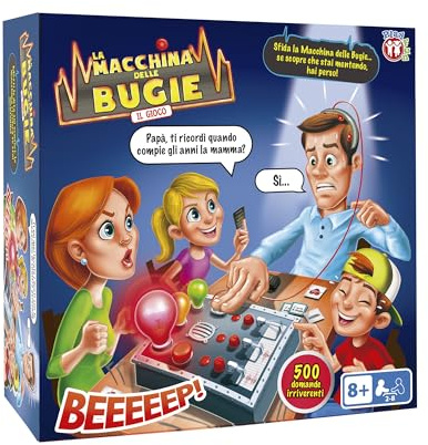 PLAY FUN BY IMC TOYS Macchina delle Bugie (in Italiano), Gioco Bugie e Verità, Gioco da Tavolo per Bambini e Adulti da 8 Anni in Su