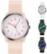 SOCICO Kinderuhr Analog, 5ATM/50M Wasserdicht Armbanduhr Kinder Mädchen Jungen Teenager, Leicht Lesbar Kinder Quartz Minimalistisch Uhren für 9-18 Jahre (Rosa)