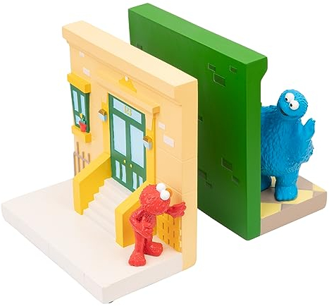 Grupo Erik Sesamstraße Buchständer Elmo und Krümelmonster Sesamstrasse Buchstütze Kinder und Erwachsene 16,5 x 15 x 8,5 cm Offizielle Lizenz
