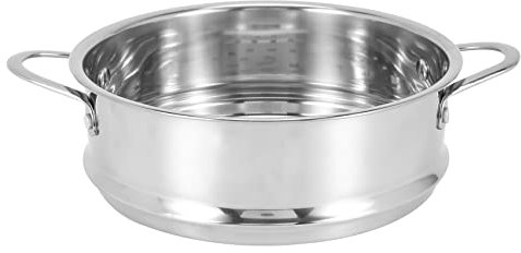Oewnvmd Estante de Vapor para Alimentos Espesante de 16 Cm, Vaporizador de Acero Inoxidable con Doble Oreja para Olla de Sopa, Olla de Leche, Utensilios de Cocina