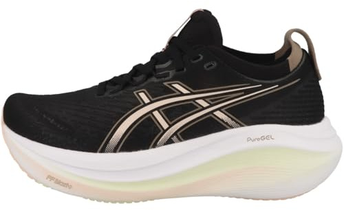ASICS Damen Gel-Nimbus 27 Sneaker, Schwarz Brise, 39.5 EU