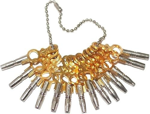 Uhrenaufziehschlüssel, 14-teiliges Set für Taschenuhr-Aufziehschlüssel (00 bis 12)