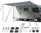 Sonnensegel Mit Kederleiste, Busvorzelt, Vorzelt Auto, sonnensegel Camper, vorzelt Wohnwagen, Sonnensegel Wohnwagen Mit Keder 3x2.4m, Doppelkeder 4.7-7mm, Vorzelt Camper Kederschiene