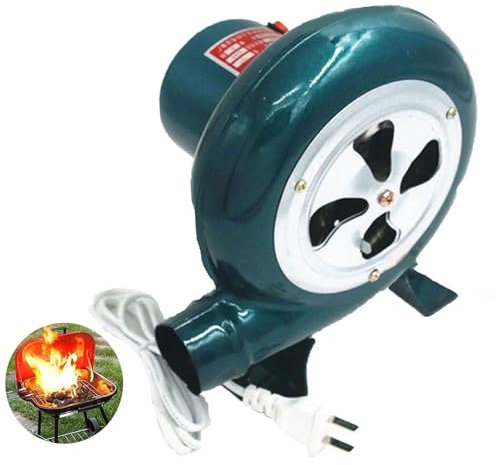 Elektrisk smed smide BBQ luftfläkt, centrifugalgrillar fläktar, kompakt och energieffektiv kommersiell luftfläkt, kraftig studshusfläkt, utomhus centrifugalgjutjärnsfläkt (60 W)