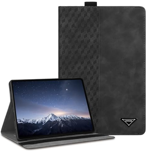CXTCASE Hülle für Huawei MatePad Pro 12.2 (2025), Multi-Winkel Folio Flip PU Lederhülle Smart Cover Case Schutzhülle für Huawei MatePad Pro 12.2 (2025) MRDI-W09, Schwarz