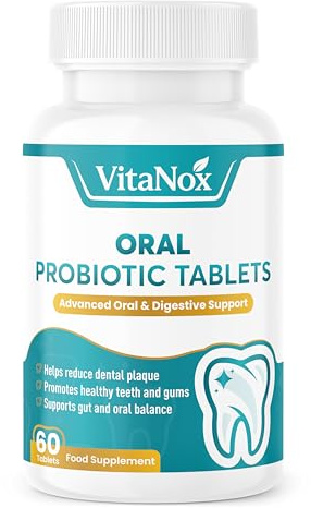 Oral Probiotics for Fresh Breath | Chewable Mint Tablets for Mouth, Teeth & Gum Health Support | Daily Oral Microbiome Support | 60 Tablets