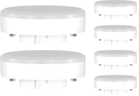 ledscom.de 6x GX53 LED Leuchtmittel, weiß (4100 K), 10,9 W, 1212lm, 115°, matt