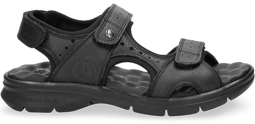 Panama Jack Sandalias Salton Basics Peeptoe para hombre, Negro C36, 44 EU