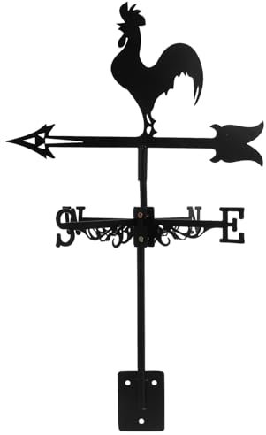 ANDRESLAD Girouette Rétro Forme De Coq pour Jardin Outil De Mesure Vent Décoration Extérieure pour Cour Et Terrasse