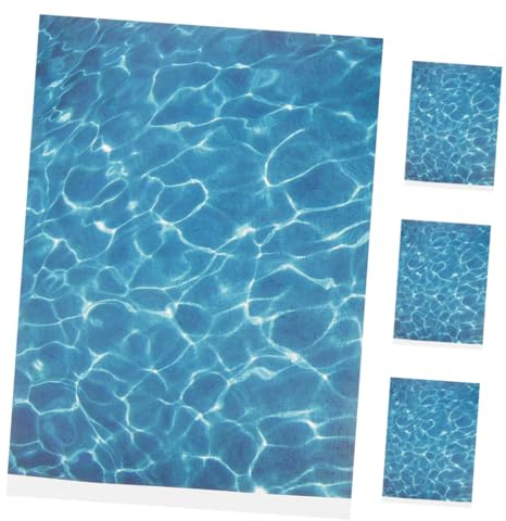 HEMOTON Carta Plastico Tagliabile Texture D'acqua 4 Pezzi Effetto Acqua Realistica per Modellismo Fai da Te per Diorama e Decorazioni Outdoor di Fiumi e Ruscelli