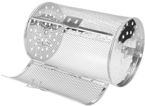 TOYANDONA Cage de Cuisson Acier Inoxydable pour Rôtissoire Électrique Panier Pratique pour Rôtir Cacahuètes Châtaignes et Plus Accessoire de Cuisine Polyvalent