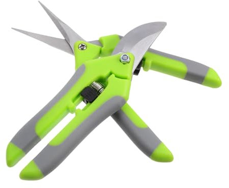 Tofficu 2 Piezas Tijeras de Jardín de Inoxidable Poda de Flores y Plantas Ergonómico y Mangos Antideslizantes de Bonsáis y Jardinería