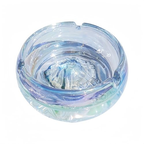 Ash tray - Crystal Mountain Design, Handcrafted Modern Decorative Ash Tray for Home Office & Outdoor Patio Use, Portable Stylish Cigarette Holder