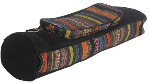 Homoyoyo Bolsa para Trompeta Pequeña Estilo Étnico Portátil Compartimento Lateral Acolchado para Tres Llaves, Estuche de Transporte Multifuncional para Accesorios de Instrumento Musical