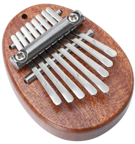 Mini Piano de Pulgar Kalimba de 8 Teclas, Portátil y Fácil de Tocar | Madera y Acero Inoxidable, Tono Puro y Nítido, para Adultos y Profesionales, Uso en Escena Lugar