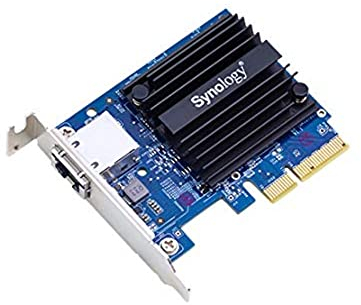 Synology E10G18-T1 10GB NW Card W 10GBASE-T Ports, Black/Blue