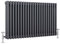 Milano Windsor Anthracite Cast Iron Style Horizontal Triple Column Radiator - 600mm x 1010mm