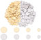 UNICRAFTALE 200pcs 2 Farben 6/8/10/12mm Flache Runde Anhänger Stanzen Blank Tags 1.2mm Loch Edelstahl Anhänger Metall Charms Erkennungsmarke Für Schmuckherstellung Dog Tags Pet Tags