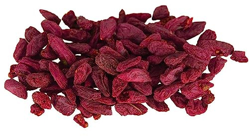 KuschiesFruits - Cubetti di frutta secca, cibo e dolcetti per zucchero, criceti, cavie e cincillà, ideali per legare e sostenere l'allenamento. (bacche di goji, 40 g)