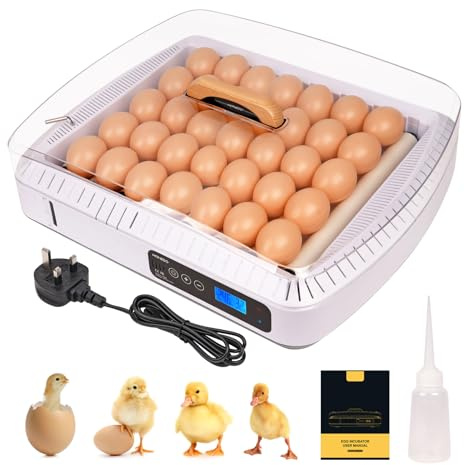 Svauoumu 35 Eggs Incubators, Chicken Incubator for Hatching Eggs, Laboratory Incubator with Automatic Egg Turning and Temperature and Humidity Control for Hatching Chickens, Ducks and Geese