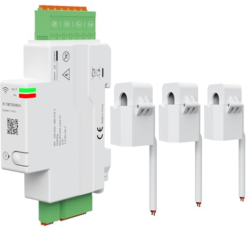 eMylo 3-Phase Compteur d'énergie Smart Wifi 80A Compteur en temps réel avec transformateur de courant à noyau divisé consommation d'énergie Compteur d'électricité protection contre la surcharge