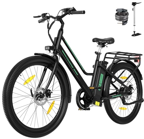 COLORWAY Vélo Électrique 27,5, Batterie 36 V 12 Ah Amovible,Moteur 250W, Autonomie 50-100km,LCD-Display,E-Bike Urbain pour Adulte Homme Femme