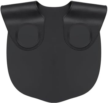 Mantella da taglio per capelli con colletto, in silicone per salone da parrucchiere, impermeabile, professionale, per la protezione del collo, per tinture, per uso domestico e in barbieri, colore