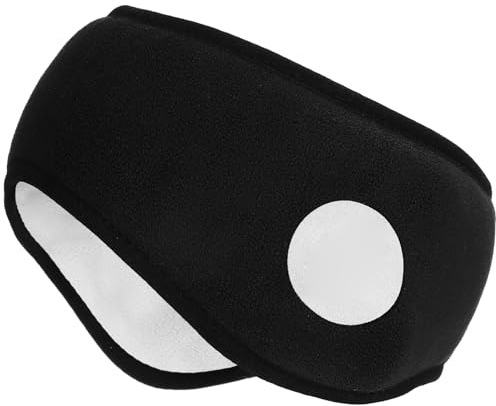 Cabilock Sleep Ear Muffs Sleeping Eye Mask Sleeping Earmuff Headband Earmuff Cover Ear Warmer Headband Covers Black
