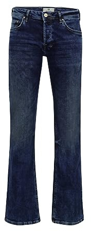 LTB Herren Jeans Tinman - Bootcut - Blau - Blue Lapis Wash W29-W48 Stretch, Größe:36W / 32L, Farbe:Blue Lapis Wash 3923