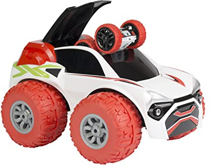 Exost - Voiture télécommandée - Xtreme Buster - 1 télécommande 2 Voitures - Xtreme Buster et 360 Mini Flip - 2 en 1 inédit - Super Jouet nouveauté