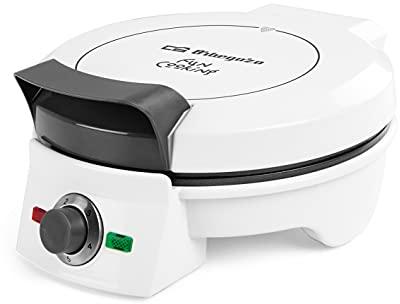 Orbegozo WL 1500 - Gofrera, calentamiento rápido, placas antiadherentes, asa tacto frío, indicadores luminosos, 1000 W