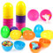 Wishstar Huevos de Pascua, Huevos Sorpresa, Huevos de plástico de Colores, 24 Piezas de Huevos de plástico de 6 cm * 4 cm,Se USA para llenar Dulces, bocadillos y Regalos de Pascua.
