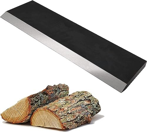 FEBTECH Wood Log Splitter Wedge - 20 Inch L X 6 Inch W X 1 Inch Thick, Heavy Duty Wood Splitter Wedge for Wood Stove, Fireplace, Fire Pit & Kindling Fire Starter Logs