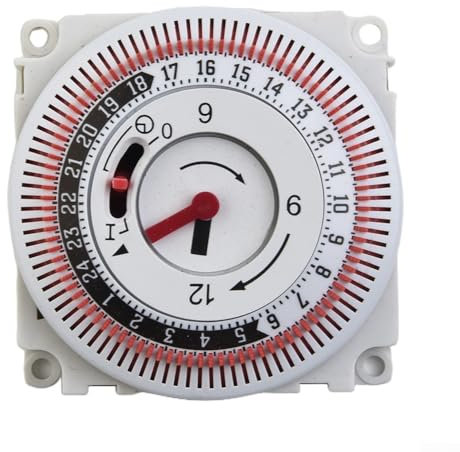 Piccolo timer industriale meccanico 24 ore dispositivo timer pannello interruttore protezione per luci ed elettrodomestici