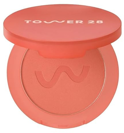 Tower 28 GetSet Matte Powder Blush for Cheeks - 12-Hour Setting Blush Powder for Smooth, Blurred Skin - Talc-Free, Sweat-Proof Face Blushes - Makeup for Sensitive Skin - Culver Crush (1.13 oz)