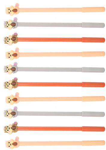 Amosfun 10 Pièces Stylo Gel de Bureau Créatif en Plastique | Rentrée Scolaire, Feutre pour L'apprentissage, Stylo Roller Bureau, Stylo Gel Adorable pour Étudiante, Stylo Style Aléatoire
