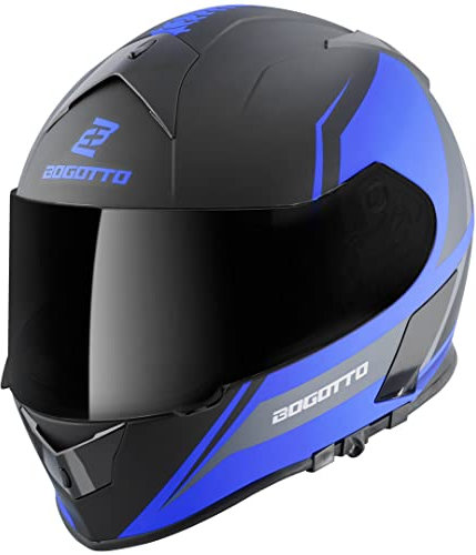 Bogotto V126 G-Evo Helm, schwarz/blau, XL