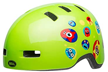 Bell Lil Ripper Solid CE Kinderhelm – Schutz für kleine Köpfe, legendärer Bell-Ruf, lustige Grafik, BMX & mehr, Farbe: Hi Viz Yellow, Größe: UC