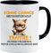 Mug collègue | Cadeau Drôle de Départ pour Collègue | Bonne Chance Traître! – Mug Humour Noir | Tasse Cadeau Départ Bureau | Compatible Lave-Vaisselle et Micro-Ondes (Noir)