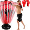 Boxsack Kinder MMA Shorts: Aufblasbarer Boxsack, Robust Für Kickboxen, Karate, MMA, Sicher Für Kinder (Rot 160cm)