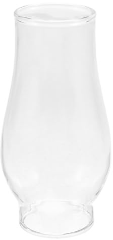 IWOWHERO Pantalla de Lámpara de Aceite de Vidrio Transparente para Actividades al Aire Libre, Resistente a Daños y Uso Prolongado Diseño Clásico Retro y Estilo Vintage